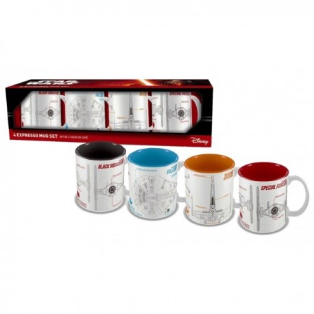 Set de 4 tazas cerámicas Expreso Episodio VII