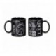 Taza desayuno Halcón Milenario y Estrella de la muerte