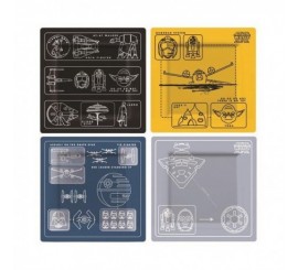 Pack de platos Naves Star Wars blueprint