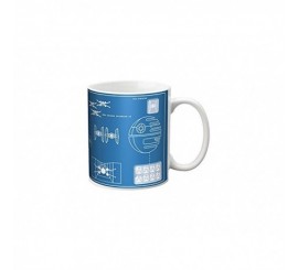 Taza desayuno con planos de naves de combate