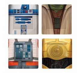 Set de platos Jedi y Droides