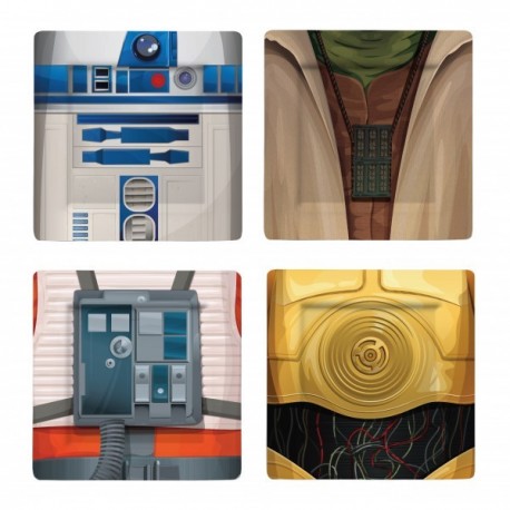 Set de platos Jedi y Droides