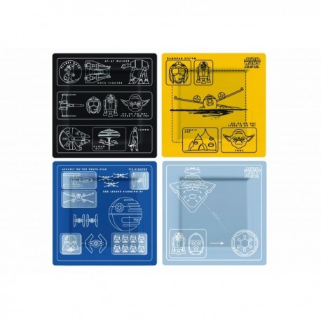 Set de platos de naves Star Wars